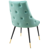 Adorn Tufted Performance Velvet Dining Side Chair Mint EEI-3907-MIN