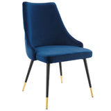 Adorn Tufted Performance Velvet Dining Side Chair Navy EEI-3907-NAV