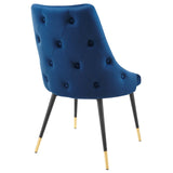 Adorn Tufted Performance Velvet Dining Side Chair Navy EEI-3907-NAV