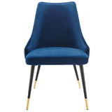 Adorn Tufted Performance Velvet Dining Side Chair Navy EEI-3907-NAV