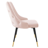 Adorn Tufted Performance Velvet Dining Side Chair Pink EEI-3907-PNK