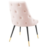 Adorn Tufted Performance Velvet Dining Side Chair Pink EEI-3907-PNK