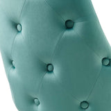 Adorn Tufted Performance Velvet Dining Side Chair Teal EEI-3907-TEA