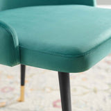 Adorn Tufted Performance Velvet Dining Side Chair Teal EEI-3907-TEA