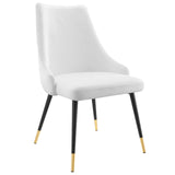 Adorn Tufted Performance Velvet Dining Side Chair White EEI-3907-WHI