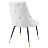 Adorn Tufted Performance Velvet Dining Side Chair White EEI-3907-WHI