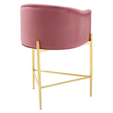 Savour Tufted Counter Stool Dusty Rose EEI-3910-DUS