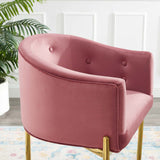 Savour Tufted Counter Stool Dusty Rose EEI-3910-DUS