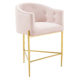 Savour Tufted Counter Stool Pink EEI-3910-PNK