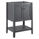 Prestige 23" Bathroom Vanity Cabinet (Sink Basin Not Included) Gray EEI-3919-GRY