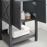 Steam 23" Bathroom Vanity Cabinet (Sink Basin Not Included) Gray EEI-3942-GRY