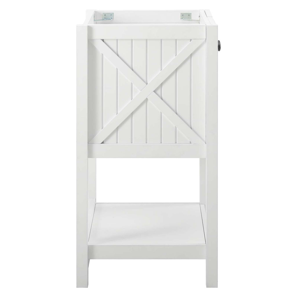 Steam 23" Bathroom Vanity Cabinet (Sink Basin Not Included) White EEI-3942-WHI