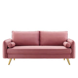 Revive Performance Velvet Sofa Dusty Rose EEI-3988-DUS