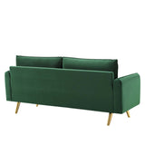 Revive Performance Velvet Sofa Emerald EEI-3988-EME