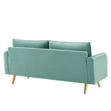 Revive Performance Velvet Sofa Mint EEI-3988-MIN