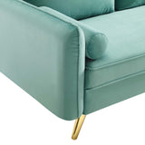 Revive Performance Velvet Sofa Mint EEI-3988-MIN