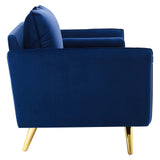 Revive Performance Velvet Sofa Navy EEI-3988-NAV