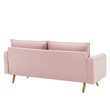 Revive Performance Velvet Sofa Pink EEI-3988-PNK