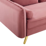 Revive Performance Velvet Loveseat Dusty Rose EEI-3989-DUS