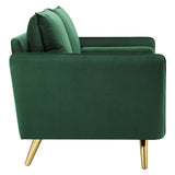 Revive Performance Velvet Loveseat Emerald EEI-3989-EME