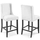 Baron Counter Stool Faux Leather Set of 2