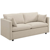 Activate 3 Piece Upholstered Fabric Set Beige EEI-4046-BEI-SET