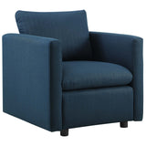 Activate Upholstered Fabric Armchair Set of 2 Azure EEI-4078-AZU