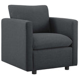Activate Upholstered Fabric Armchair Set of 2 Gray EEI-4078-GRY