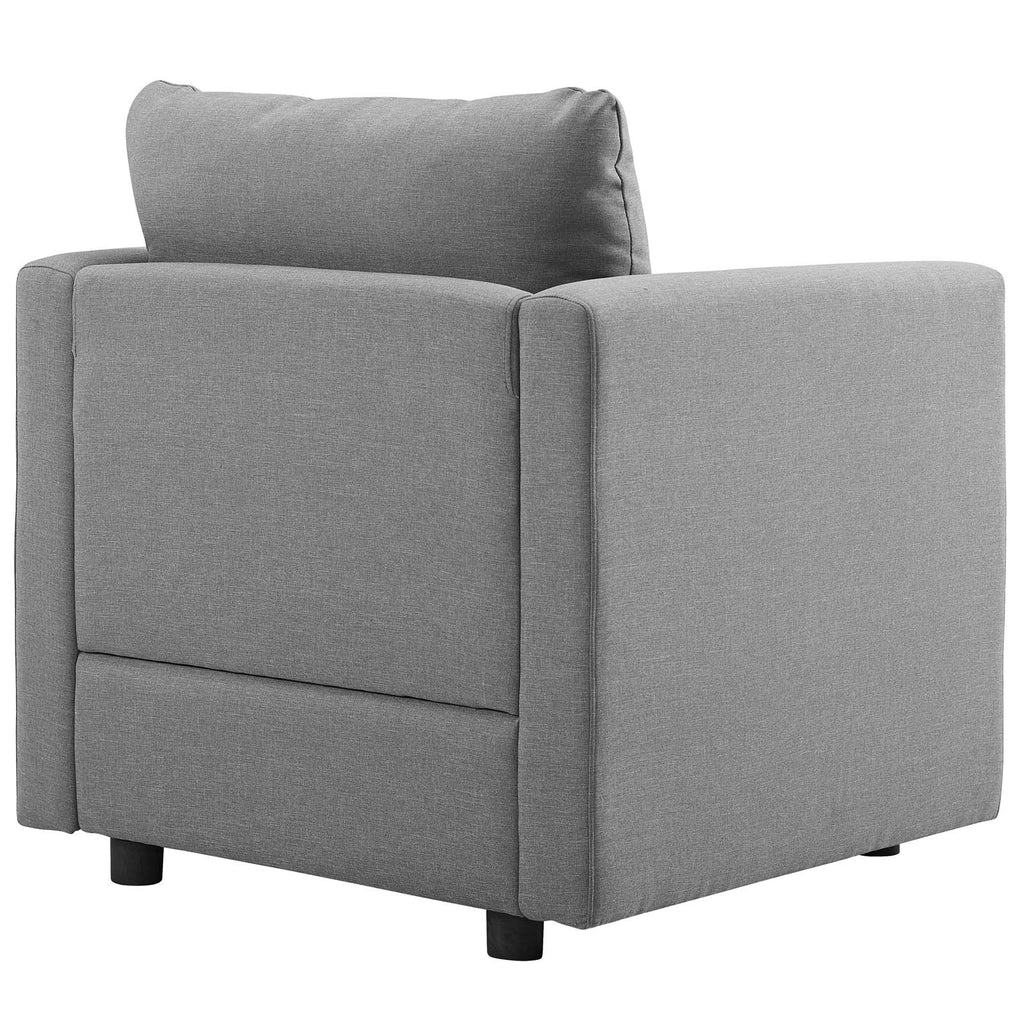 Activate Upholstered Fabric Armchair Set of 2 Light Gray EEI-4078-LGR