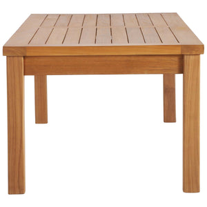 Upland Outdoor Patio Teak Wood Coffee Table EEI-4122-NAT