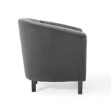 Prospect Performance Velvet Armchair Charcoal EEI-4137-CHA