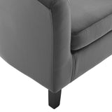 Prospect Performance Velvet Armchair Charcoal EEI-4137-CHA