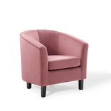 Prospect Performance Velvet Armchair Dusty Rose EEI-4137-DUS