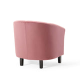 Prospect Performance Velvet Armchair Dusty Rose EEI-4137-DUS