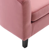 Prospect Performance Velvet Armchair Dusty Rose EEI-4137-DUS