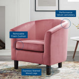 Prospect Performance Velvet Armchair Dusty Rose EEI-4137-DUS