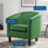 Prospect Performance Velvet Armchair Emerald EEI-4137-EME