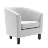 Prospect Performance Velvet Armchair Light Gray EEI-4137-LGR