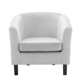 Prospect Performance Velvet Armchair Light Gray EEI-4137-LGR