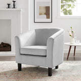 Prospect Performance Velvet Armchair Light Gray EEI-4137-LGR