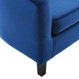 Prospect Performance Velvet Armchair Navy EEI-4137-NAV