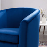 Prospect Performance Velvet Armchair Navy EEI-4137-NAV