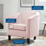 Prospect Performance Velvet Armchair Pink EEI-4137-PNK