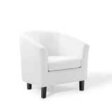 Prospect Performance Velvet Armchair White EEI-4137-WHI