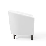 Prospect Performance Velvet Armchair White EEI-4137-WHI