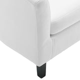 Prospect Performance Velvet Armchair White EEI-4137-WHI