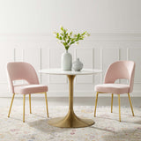 Rouse Dining Room Side Chair Set of 2 Pink EEI-4162-PNK