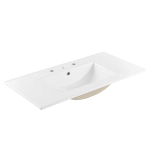 Cayman 36" Bathroom Sink White EEI-4203-WHI