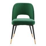 Rouse Performance Velvet Dining Side Chair Emerald EEI-4212-EME