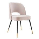 Rouse Performance Velvet Dining Side Chair Pink EEI-4212-PNK